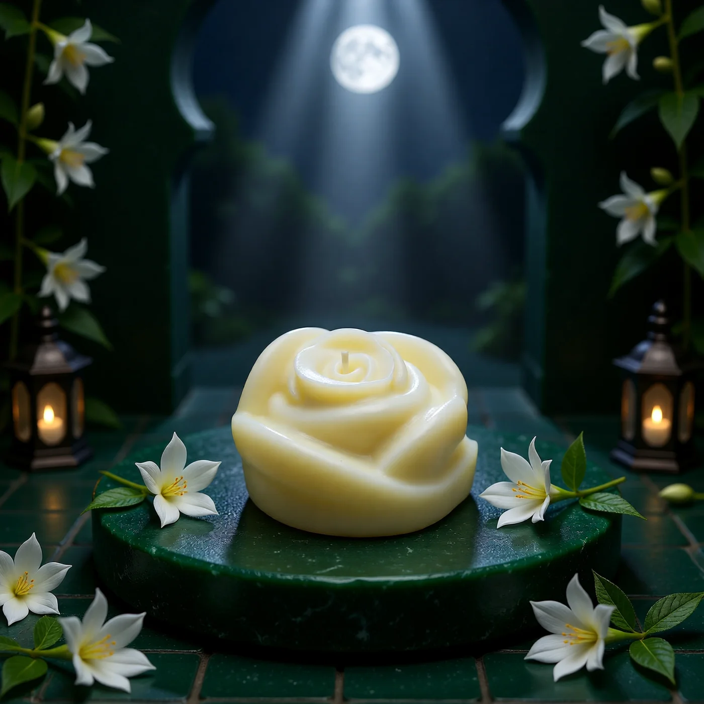 Arabian Jasmine & Jasmine Molded Candle