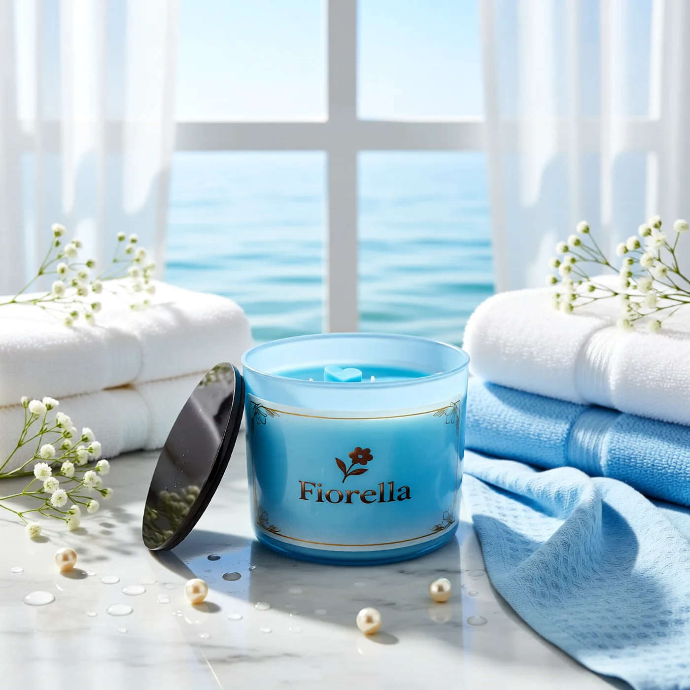 Blue Downy Scented Soy Candle