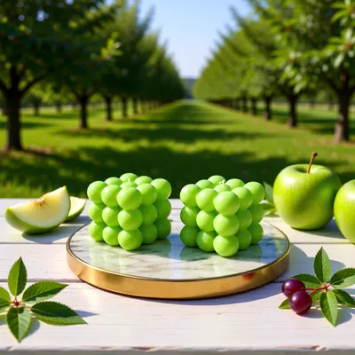 Green Apple Molded Candle