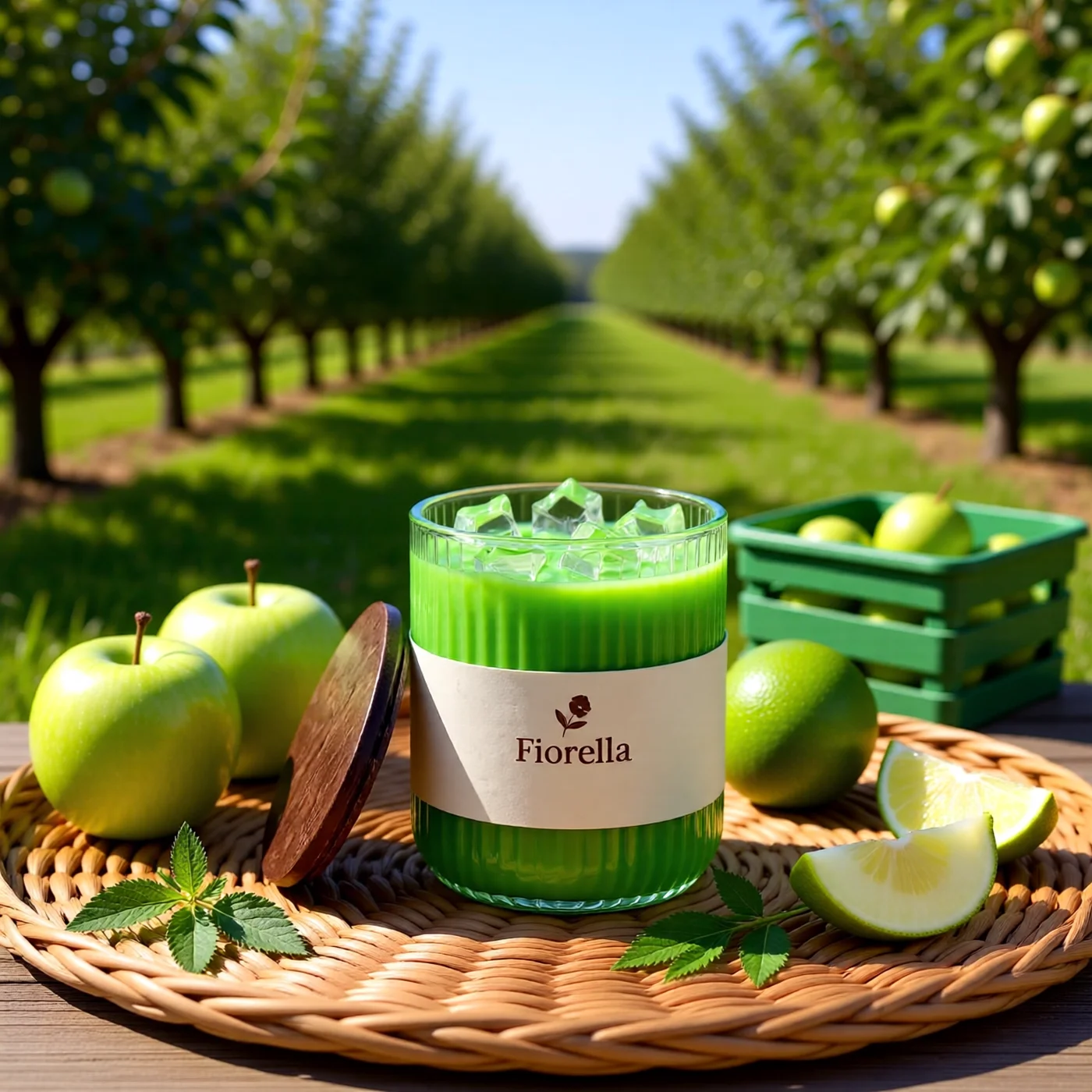 Green Apple Iced Candle