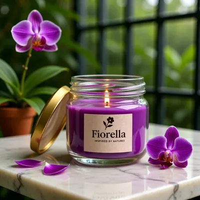 Orchid Flower Scented Soy Candle