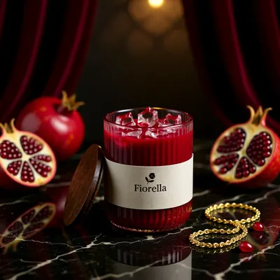 Pomegranate Iced Candle