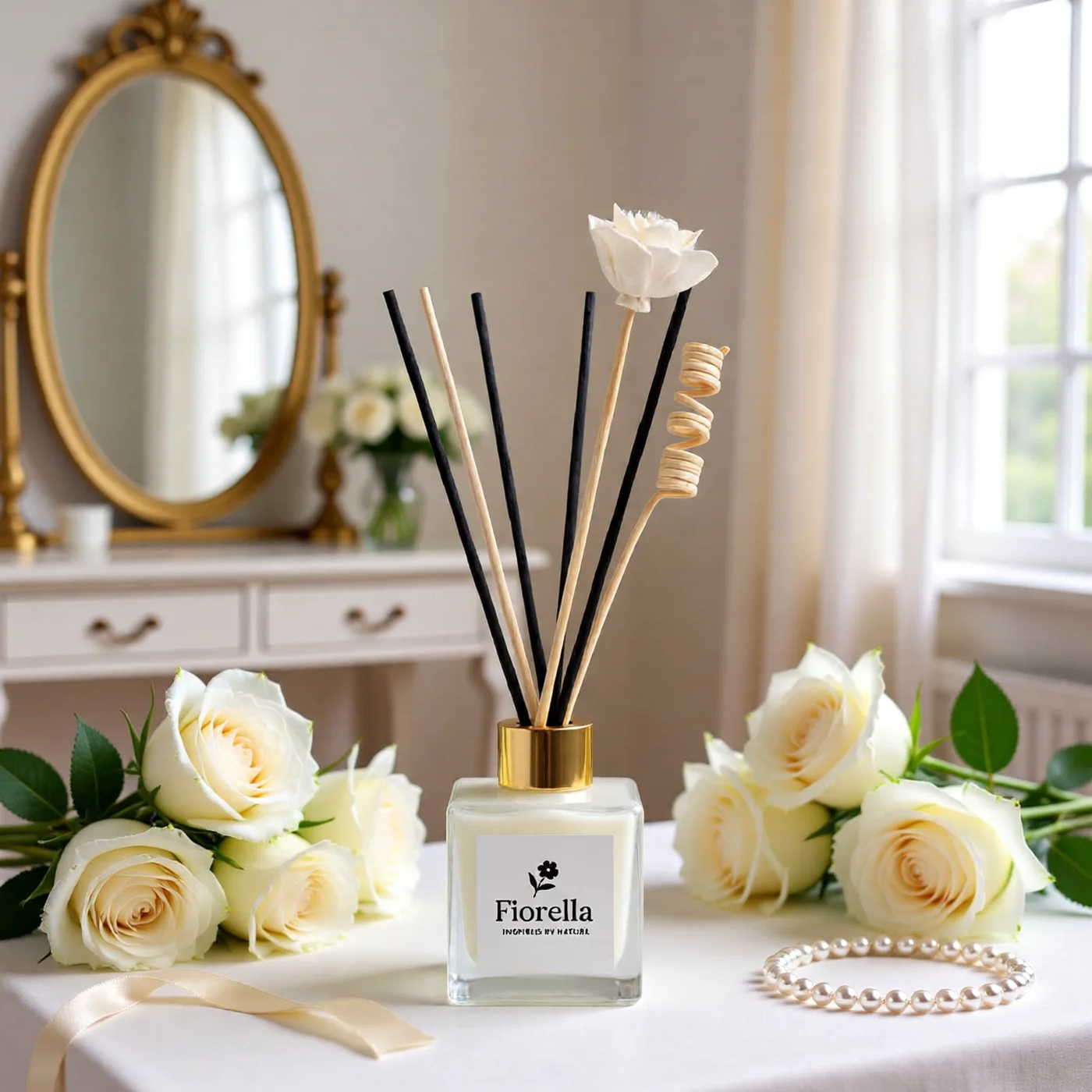 White Rose Reed Diffuser
